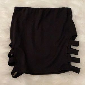 Black Skirt with cut outs on the sides